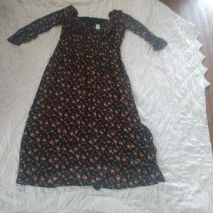 City chic women’s plus-size underground floral print maxi dress, black, xxs(12)